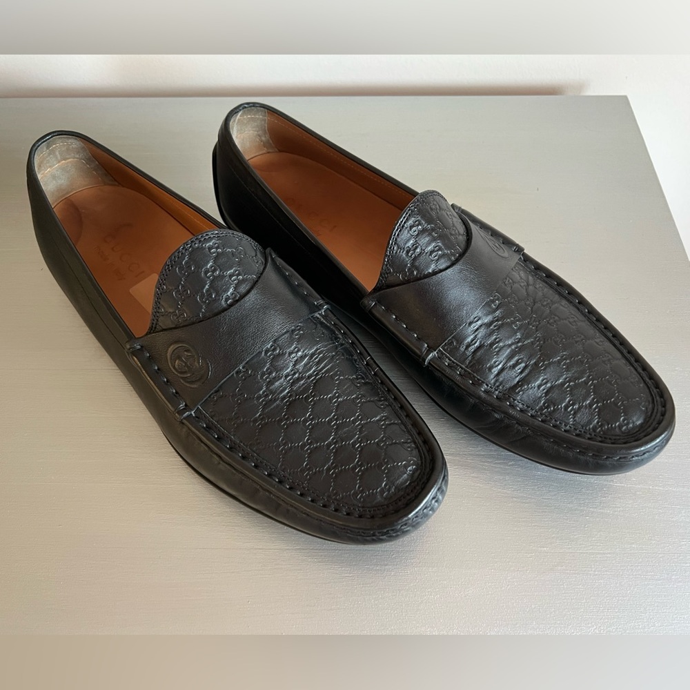 Mens Gucci loafers Guccissima leather